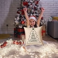 thumbnail image 4 of Ganfancp Navidad Bordado Almohada Funda Cojín Árbol de Navidad Más Bola 45X45 Cm Cama Hogar Funda Almohada Poliéster Material Navidad Ofertas Flash 1*Funda de Almohada, 4 of 6