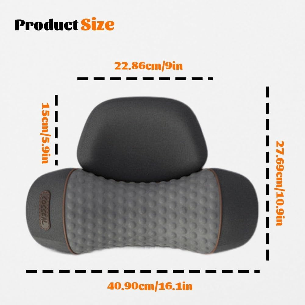 3-in-1 Neck Massager Pillow, 2026 New Neck Massager with Heating, Traction & Vibration Function, Deep Tissue Massage, Hump Corrector, Memory Foam Pillows for Sleep Aid and Relaxation