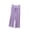Purple, variant on BLVB Women Capri Pajama Pants Ruffle Hem Sleepwear Lounge Pants Drawstring Cropped Pj Bottoms