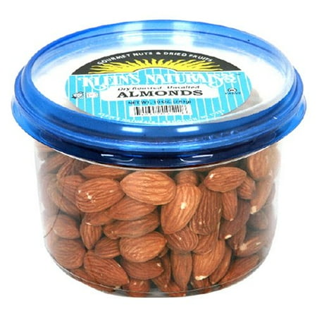 Roasted Natural - Klein's Naturals Almonds, Dry, Roasted, Unsalted, Shelled