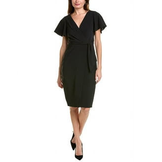 slim fit dress slacks Elie Tahari Grey Linen Crochet Neckline Dress- Size 6 – The Saved Collection
