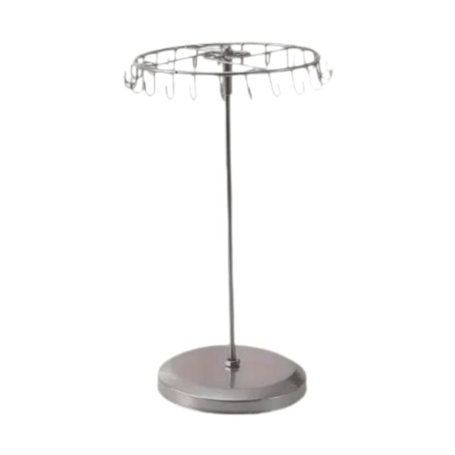 Soporte giratorio para joyas, organizador de joyas, base estable, colgador de collares, soporte de exhibición de joyas para accesorios, decoración del