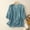 Blue, variant on Women's Thin High Count V Neck Embroidered T Shirt Skin Friendly Breathable Short Sleeved Top Extra Long Sleeve Tops for Women Half Sleeve Shirt Dark Womens T Shirt Half Tee Womens Shirts Summer