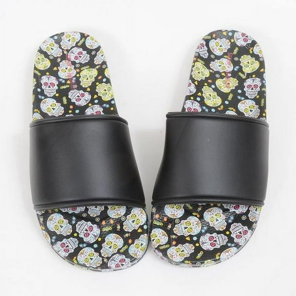Sugar Skull Dia De Los Muertos Women's Slide Sandal