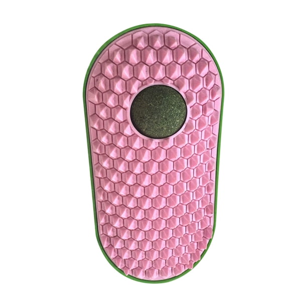 Cepillo de aseo para gatos con forma de guisante | Cepillo interactivo de masaje con hierba gatera para eliminar el pelo suelto | Cerdas de plástico suaves para pelo corto y largo | Fácil de