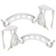 thumbnail image 4 of Small Trash Bag Holder for Sink with ABS Material White Color Practical Kitchen Garbage Rack 2 Pieces, 4 of 5