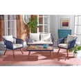 thumbnail image 7 of SAFAVIEH Raldin Rope 4 Pc Living Set 13 in. H Seat, Navy/Beige, 7 of 7