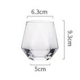 thumbnail image 3 of Hexagonal Crystal Glass Whiskey Glass Home Cold Drinking Glass Foreign Wine Cocktail Glass/ Cup 2Pc, 3 of 5