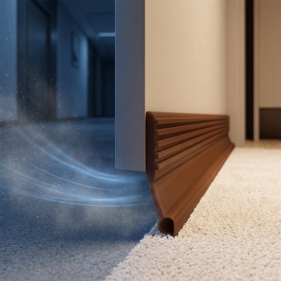 Under Door Draft Stopper Weather Stripping Door Sweep Gap Filler Noise Blocker Wind Guard For Bedroom AC Home Office Insulation