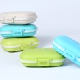 thumbnail image 3 of Homeholiday Wheat Straw Portable Plastic Pill Storage Box 8 Grid Mini Vitamins Organizer Medicine Containers, 3 of 8