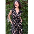 thumbnail image 3 of Natasha Floral Print Short Dress Self Belt Pockets Ruffle Trim, 3 of 4