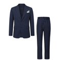 thumbnail image 5 of LEKWK Suits for Men Pinstripe 2 Piece Suit Double Breasted Blazer with Classic Dress Pants Slim Fit Formal Tuxedo Jackets for Wedding Business Party Prom Outfits, 5 of 5