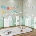 thumbnail image 3 of 3D Anti-Collision Headboard Panels for Wall, Peel And Stick Padded, Reusable And Removable Padded Wall Panels for Children's Rooms Wall Decoration, 3 of 6