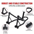 thumbnail image 3 of Kojooin Motorcycle Rear Wheel Lift Stand with Clamp Plates and V-Style Support Head, Universal Fit, 440 lb Capacity, 3 of 8