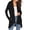 Black, variant on Long Sleeve Lightweight Thin Summer Cardigan for Women Loose Kimono Cover Up (White XXL)