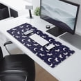 thumbnail image 2 of Long Mouse Pads for Desk,Dark Blue Cartoon Unicorn Moon Star Desk Mats on Top Of Desks, Desk Mouse Pad Extra Large with 3mm Non-Slip Base and Stitched Edge for Gaming,Work,Home 31.5"x11.8", 2 of 5