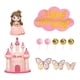 thumbnail image 1 of 18 Piezas Topper de Pastel Princesa Castillo Sirena con Mariposas Figuras y Bolas Material Sólido Adecuado para Cumpleaños Niñas Fiestas, 1 of 7