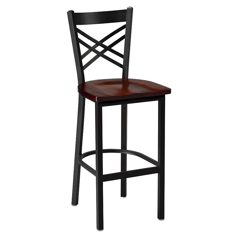 Regal Clovis 30 in. Bar Stool with Wood Seat