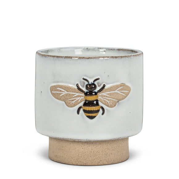 Set of 4 Medium Single Emboss Bee Planter