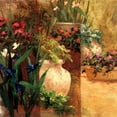 thumbnail image 2 of Fronckowiak, Art 15x15 Black Ornate Wood Framed with Double Matting Museum Art Print Titled - Flower Pots Right, 2 of 4