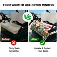 thumbnail image 4 of Golf Cart Seat Covers for 2 Seater, Spring Floral Soft Microfiber Cart Seat Towel Blanket, Botanical Flower Leaf Plant Absorbent Breathable Non Slip Bench Seats Protector for Golf Course 51"x31", 4 of 9
