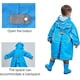 thumbnail image 5 of Poncho de lluvia para niños, Poncho para niños pequeños con capucha, chaqueta impermeable para la lluvia, ropa impermeable para niños con dibujos animados en 3D para niñas y niños (azul, mediano) brillar Electrónica, 5 of 5