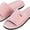 Pink, variant on Velvet Knit Flat Sandals for Women - Stylish Textured Woven Surface, Soft Ridge Around Insole, Exceptional Comfort for Summer