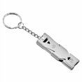thumbnail image 1 of Sifflet de Survie Extérieur Camping Randonnée 150dB Son Fort Sifflet en Acier Inoxydable Outil Extérieur, Argent, 1 of 1