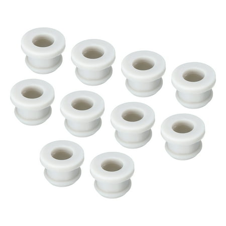 

Pack of 10 Snap Rubber Grommet Plug 14mm OD 7mm ID Electrical Box Cable Pipe Seal Anti Scratch Grey