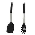 thumbnail image 1 of Juego de utensilios de cocina antiadherentes 2 uds con asas de acero inoxidable, sistema de herramientas de cocina resistente al calor, 1 of 5