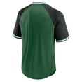 thumbnail image 3 of Men's Fanatics Green/Black New York Jets Hashmark Raglan-T-Shirt, 3 of 3