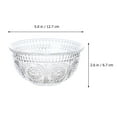 thumbnail image 5 of Embossed Salad Bowl Vintage Decor Gold Glass Dessert Bowls Food Kitchen Serving, 5 of 6