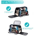 thumbnail image 5 of Starry Animals Stylish Fabric Cat Carrier - 900D Oxford Cloth, Sherpa Base - Comfy & Lightweight Pet Bag for Travel - Nylon Webbing Handles - Ideal for Small-Medium Cats -Spacious Transport, 5 of 7