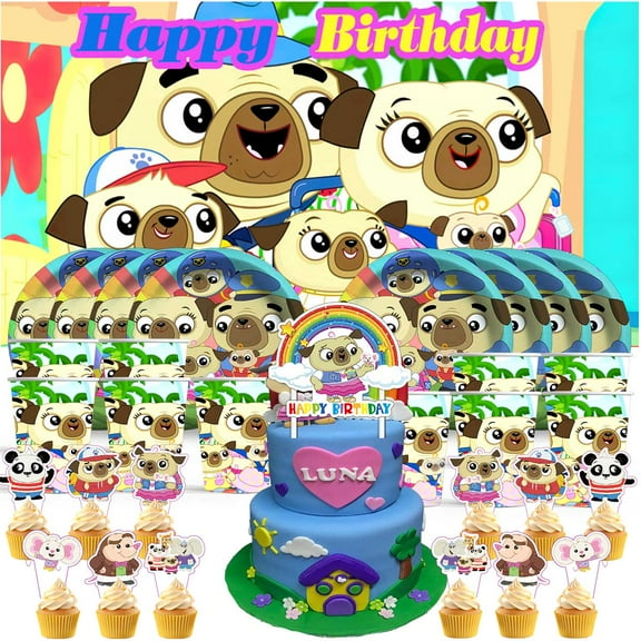 Chip and Potato Birthday Cups Party Supplies Decor Backdrop Paper Plates Fans Decorations Banner