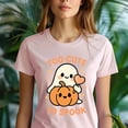 thumbnail image 5 of Too Cute To Spook Shirt | Cute Ghost Graphic Tee | Unisex Casual T-Shirt, Navy, Size S, 5 of 6