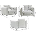 thumbnail image 3 of Holaki Oversize Accent Chair Cozy Armchair for Apartment Living Room Bedroom Corner Home Furniture, Single Camel, 3 of 6