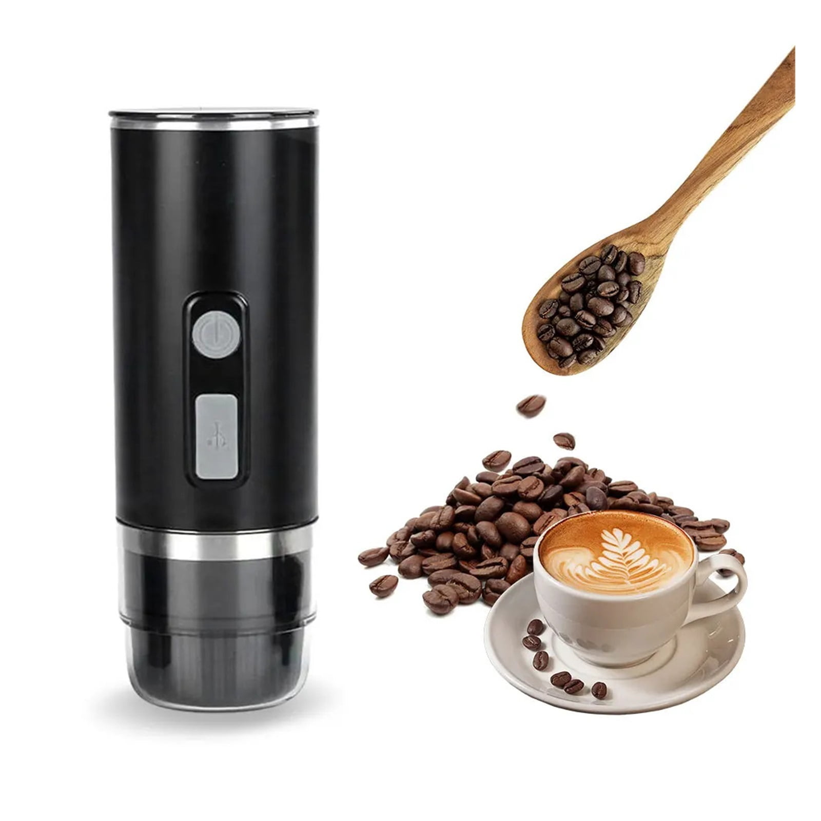 3-in-1 Travel Coffee Maker Fit For Capsule/Powder Electric Espresso Machine For Car & Home Camping Travel ,Portable