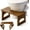 Brown, variant on Foldable Toilet Stool, 7 Inch Poop Stool for Bathroom, Bamboo Toilet Stool Squat Adult, Collapsible Squatting Potty Stool with Non-Slip Strip - Improve Squatting Posture and Comfort, Wood