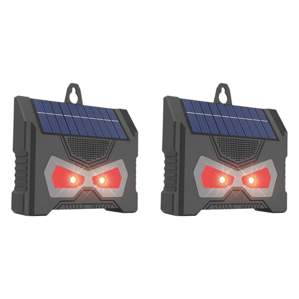 Repelente Solar Ultrasónico Gatos Al Aire Libre Con Intermitente LED