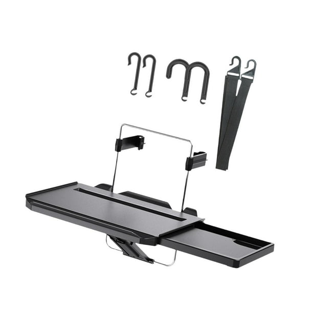 Bandeja de almacenamiento para asiento trasero de coche, mesa plegable trasera, práctica, ligera, escritorio para ordenador portátil para viajes, sin soporte para teléfono