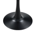 thumbnail image 6 of Miniyam 31.5" Round Kitchen Dining Table for 2–4 People, Small Space Pedestal Tulip Table with Engineered Wood Top, White&Black, 6 of 7