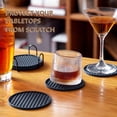 thumbnail image 6 of DISEN Drink Coasters Set of 6 with Holder, Silicone Coasters Tabletop Protection for Any Table Type, Wood, Stone Tables, Dishwasher Safe, Coasters for Drinks Fits Any Size of Drinking Glasses, 6 of 6