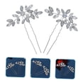 thumbnail image 5 of Toyvian 1 Pair U-Shaped Hair Forks for Women, Decorative Rhinestone Hairpins, Hair Accessories, 5 of 7