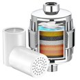 thumbnail image 1 of Filtro de ducha Yodel Chrome con ablandador de agua dura de 2 cartuchos, 1 of 6