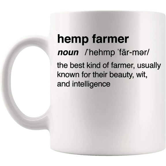 Farming Agriculture Gifts Hemp Farmer Hemp Farming Horticulture Mug 11 Oz Cup, Farm Farmers Mugs Sarcasm T-Shirt Gift Men Women
