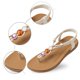 thumbnail image 5 of MKLEKYY Sandalias de Mujer Playa Sandalias de Cuero de Moda de Verano para Mujer, Transpirables, Cómodas, Sin Zapatos 339, 5 of 5