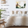 thumbnail image 3 of 3 Piece Khaki White Ombre Duvet Cover Set Queen Size,Microfiber Comforter/Quilt Cover with Corner Ties and 2 Pillowcases,Modern Abstract Art Farmhouse Gradient All Season Bedding with Zipper Closure, 3 of 8