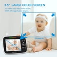 thumbnail image 4 of ANMEATE Monitor para bebés con cámara remota con giro, inclinación y zoom, monitor para bebés con video de pantalla grande con cámara y audio | Visión nocturna por infrarrojos | Conversación bidirecci, 4 of 5