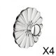 thumbnail image 1 of 4 Ganchos Con Forma De Pétalo Para Decoración De Baño, Ganchos Para Puerta, Mochilas, Chaquetas, Bufandas, Color Plateado Transparente, 1 of 10