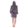 thumbnail image 2 of Keanu Womens Stars Fleece Zipped Dressing Gown, 2 of 4